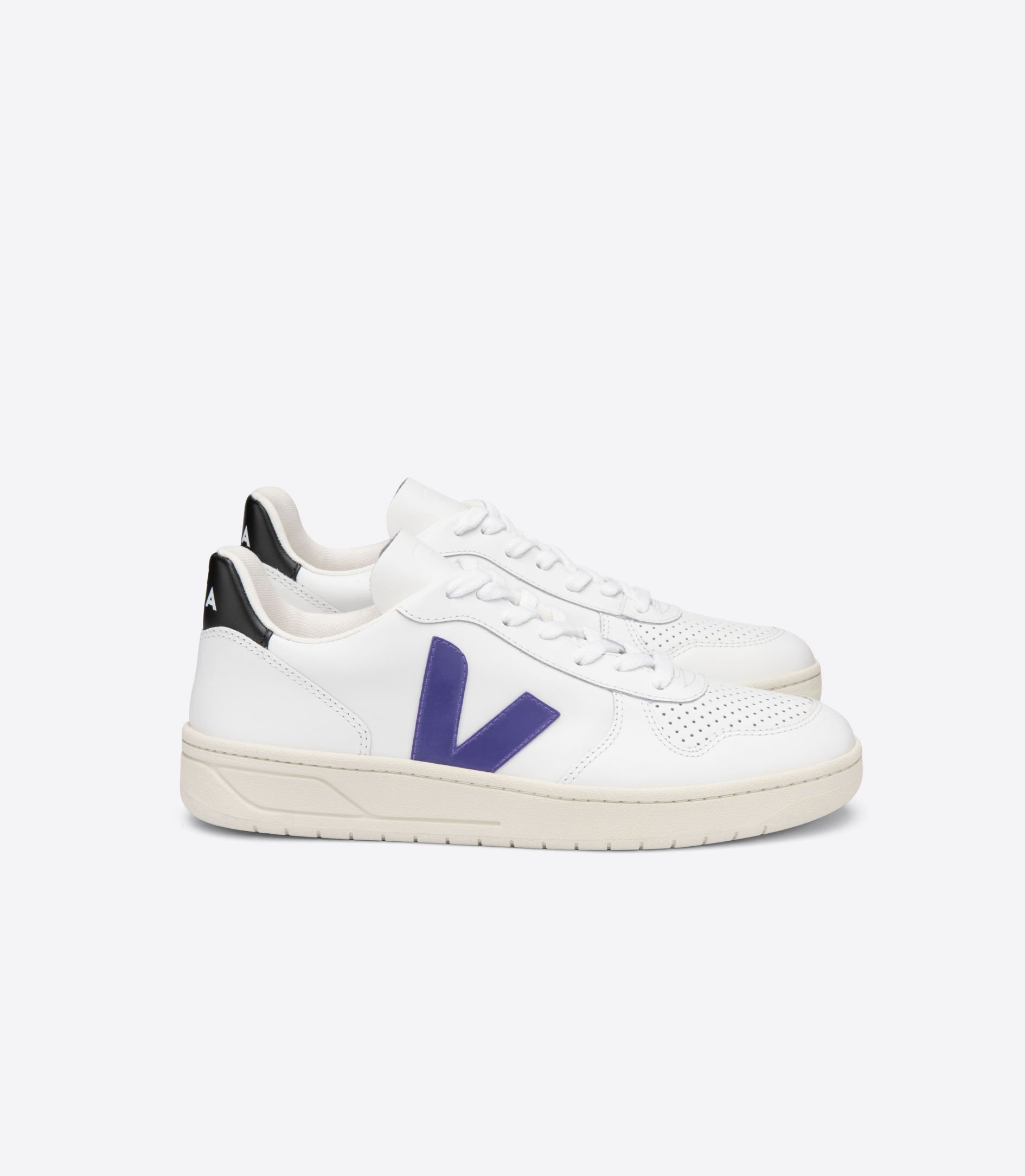 Tenisky Veja V-10 Leather Damske Biele Nachový Čierne | SK-17650